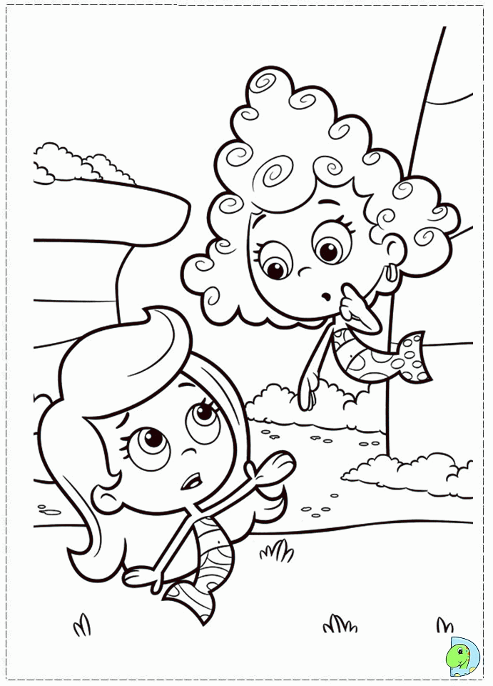 Plansa de colorat cu Bubble Guppies 103 6